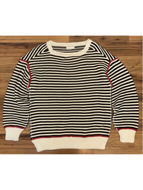 Free People We The Free Asher Pullover Coastal Fisherman Stripe Sweater Small